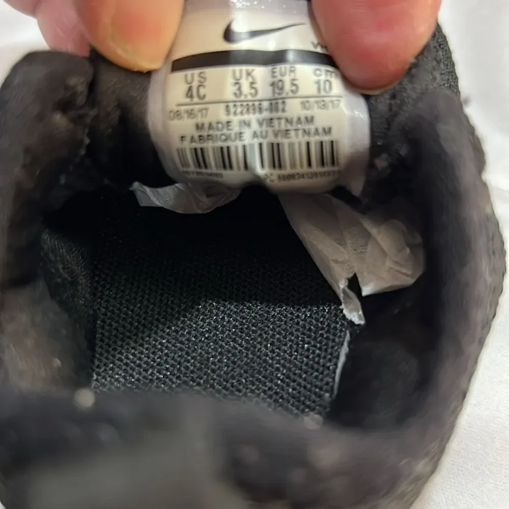 Nike Black pull on sneakers size 4C NWOT